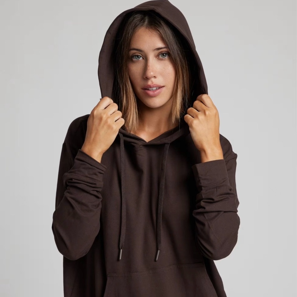 Comfort Jersey Hoodie Expresso brown size Medium brand new